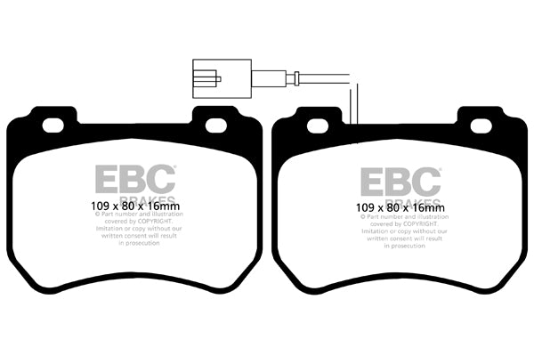EBC Brakes Ultimax OE Replacement Brake Pad Set – DPX2074