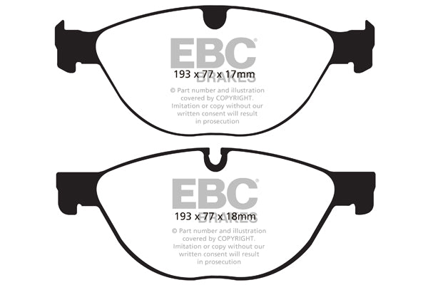 EBC Brakes Yellowstuff 4000 Series Street – DP42076R