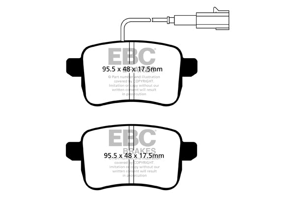EBC Brakes Ultimax OE Replacement Brake Pad Set – DPX2079