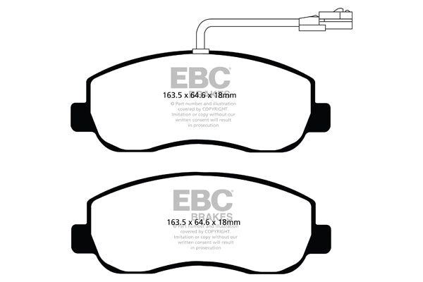 EBC Brakes Ultimax OE Replacement Brake Pad Set – DPX2083