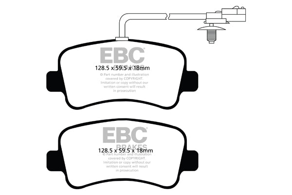 EBC Brakes Ultimax OE Replacement Brake Pad Set – DPX2084