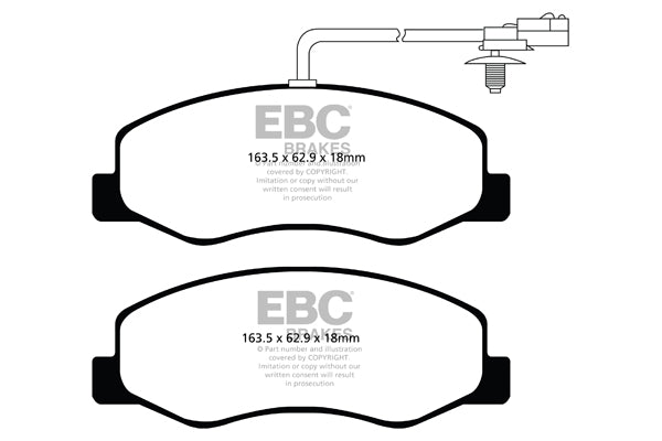 EBC Brakes Ultimax OE Replacement Brake Pad Set – DPX2085
