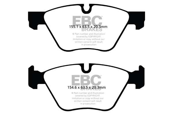 EBC Brakes Ultimax OE Replacement Brake Pad Set DPX2088 - Performance HQ - United Kingdom