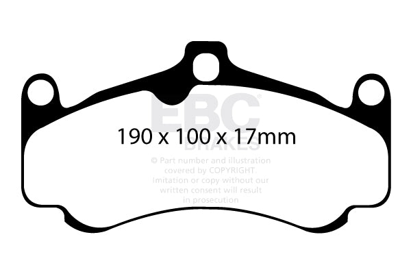 EBC Brakes Ultimax OE Replacement Brake Pad Set – DP817