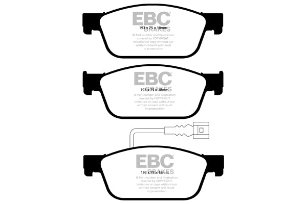 EBC Brakes Ultimax OE Replacement Brake Pad Set – DPX2096