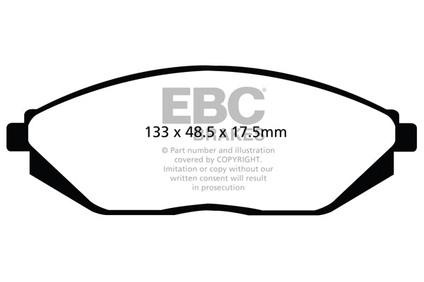 EBC Brakes Ultimax OE Replacement Brake Pad Set – DPX2097