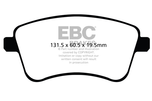 EBC Brakes Ultimax OE Replacement Brake Pad Set – DPX2099