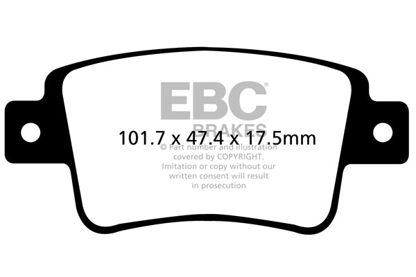 EBC Brakes Ultimax OE Replacement Brake Pad Set – DPX2101