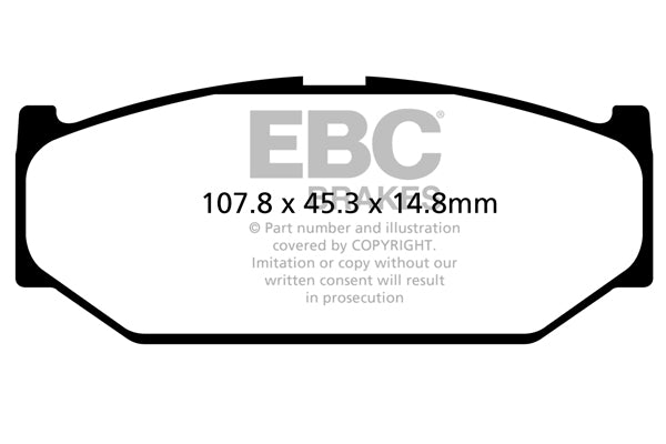 EBC Brakes Ultimax OE Replacement Brake Pad Set – DPX2104