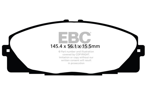EBC Brakes Ultimax OE Replacement Brake Pad Set – DPX2114