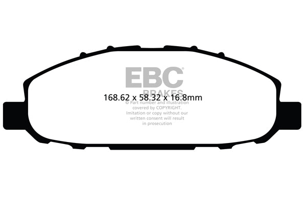 EBC Brakes Ultimax OE Replacement Brake Pad Set – DPX2116