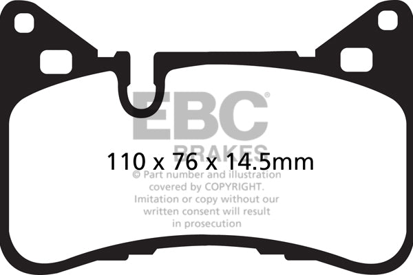 EBC Brakes Yellowstuff 4000 Series Street – DP42112R