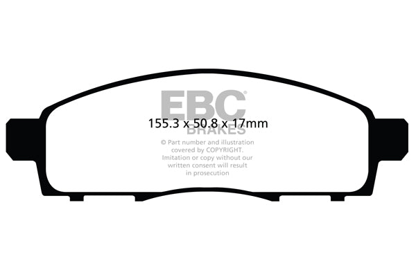 EBC Brakes Ultimax OE Replacement Brake Pad Set – DPX2122