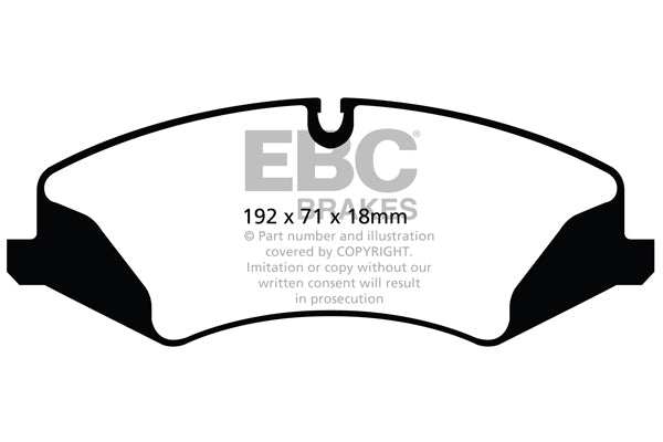 EBC Brakes Ultimax OE Replacement Brake Pad Set DPX2123 - Performance HQ - United Kingdom