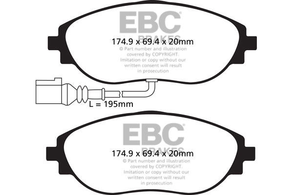 EBC Brakes Yellowstuff Racing Pad and Disc Kit
