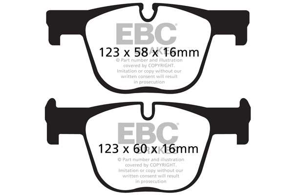 EBC Brakes Redstuff 3000 Series Sport Brake Pad Set DP32131C - Performance HQ - United Kingdom