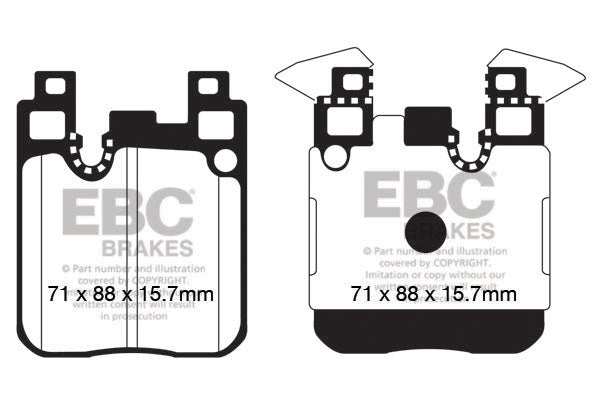EBC Brakes Bundle Rear 345mm GD Discs with Yellowstuff Pads PD13KR558 - Performance HQ - United Kingdom