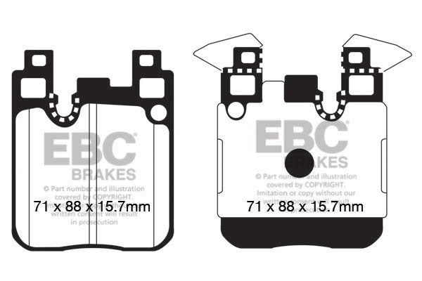 EBC Brakes Bundle – Rear 345mm GD Discs with Bluestuff Pads – PD14KR618