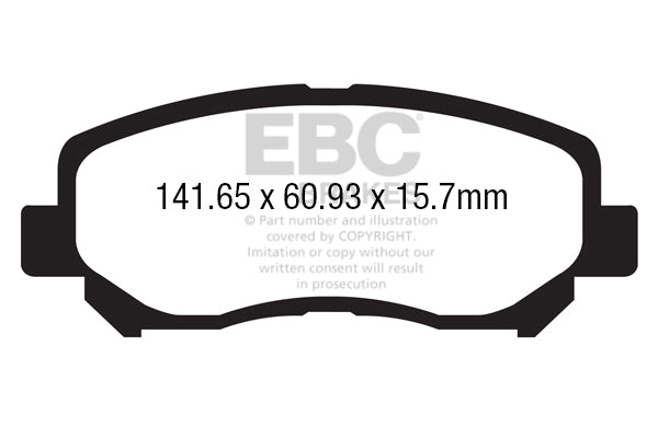 EBC Brakes Yellowstuff 4000 Series Street – DP42133R