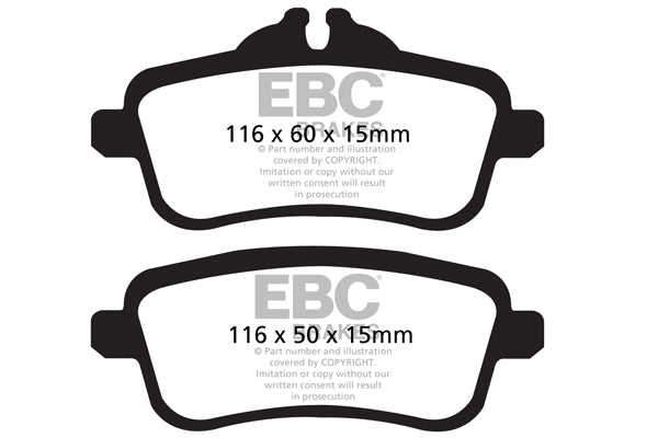 EBC Brakes Ultimax OE Replacement Brake Pad Set – DPX2137