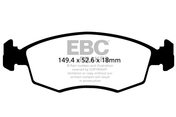 EBC Brakes Ultimax OE Replacement Brake Pad Set – DPX2142