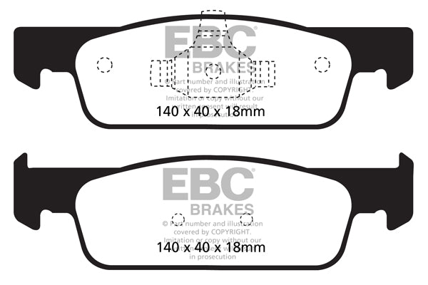 EBC Brakes Yellowstuff 4000 Series Street – DP42146R