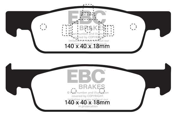 EBC Brakes Greenstuff 2000 Series Sport Brake Pad Set DP22146 - Performance HQ - United Kingdom