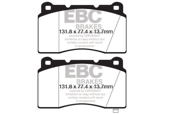 EBC Brakes Yellowstuff 4000 Series Street – DP42147R