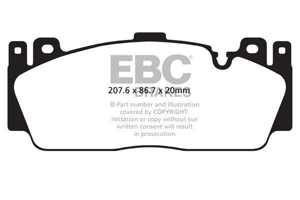 EBC Brakes Ultimax OE Replacement Brake Pad Set – DP891