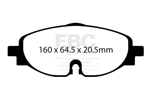 EBC Brakes Greenstuff 2000 Series Sport Brake Pad Set – DP22150