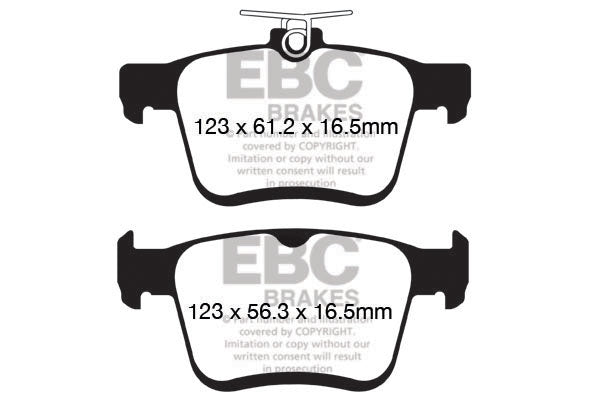 EBC Brakes Bundle – Rear 310mm BSD Discs with Bluestuff Pads – PD19KR620