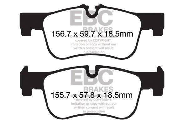EBC Brakes Ultimax OE Replacement Brake Pad Set – DPX2155