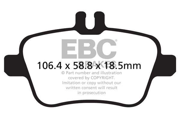 EBC Brakes Greenstuff 2000 Series Sport Brake Pad Set DP22157 - Performance HQ - United Kingdom