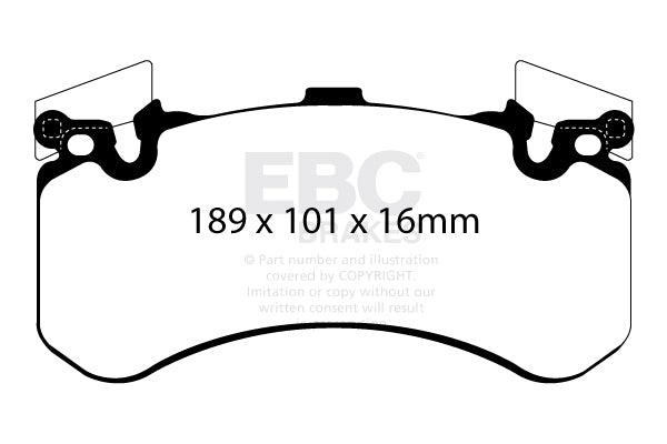 EBC Brakes Redstuff 3000 Series Sport Brake Pad Set – DP32158C