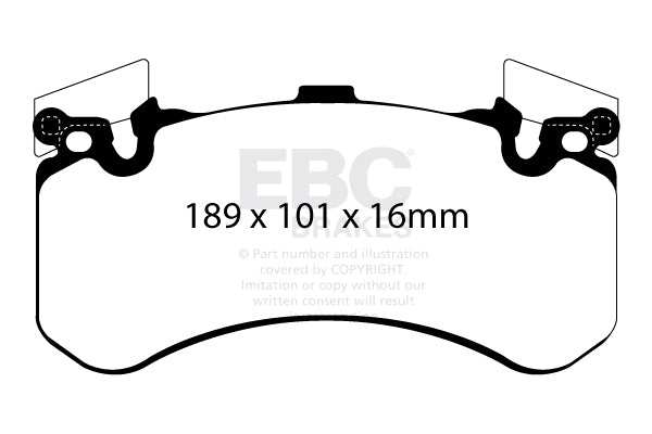 EBC Brakes Redstuff 3000 Series Sport Brake Pad Set DP32158C - Performance HQ - United Kingdom