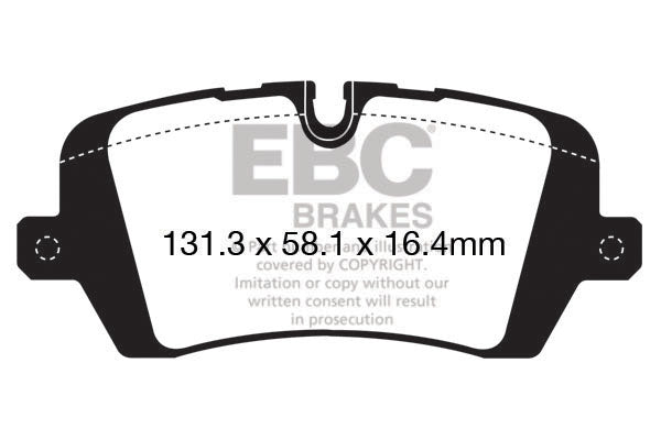 EBC Brakes Ultimax OE Replacement Brake Pad Set – DPX2161