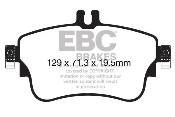 EBC Brakes Ultimax OE Replacement Brake Pad Set – DPX2164