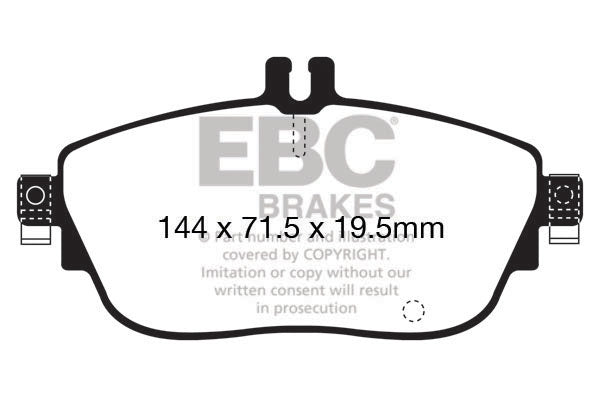 EBC Brakes Ultimax OE Replacement Brake Pad Set – DPX2165