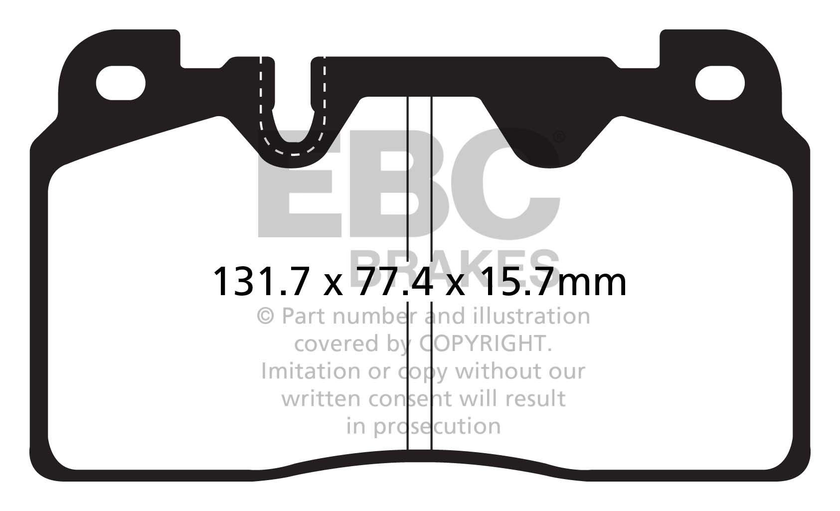 EBC Brakes Ultimax OE Replacement Brake Pad Set – DPX2168