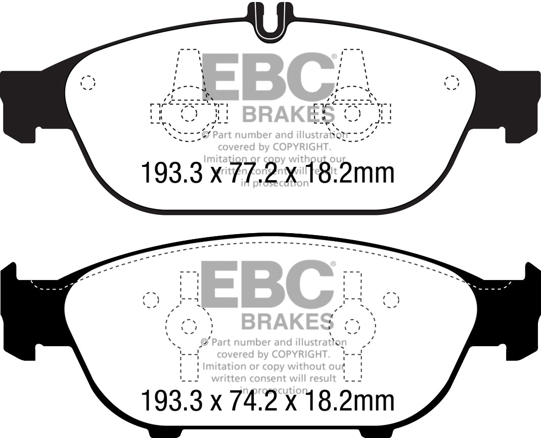 EBC Brakes Yellowstuff 4000 Series Street – DP42169R