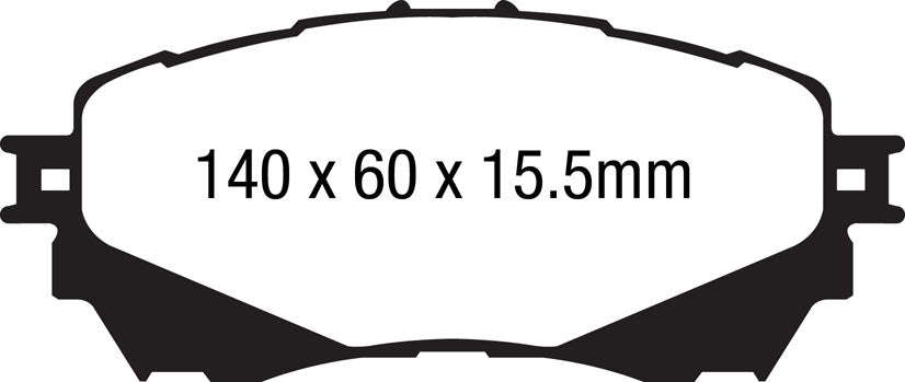 EBC Brakes Ultimax OE Replacement Brake Pad Set – DPX2170