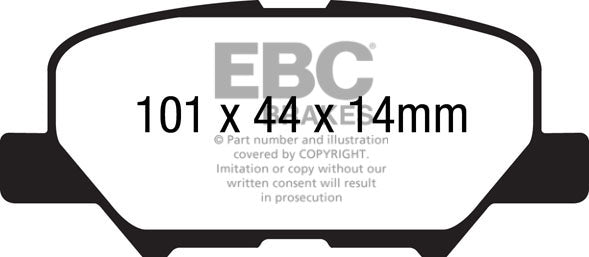 EBC Brakes Ultimax OE Replacement Brake Pad Set – DPX2171