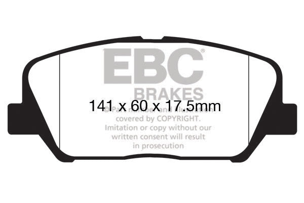 EBC Brakes Ultimax OE Replacement Brake Pad Set – DPX2172