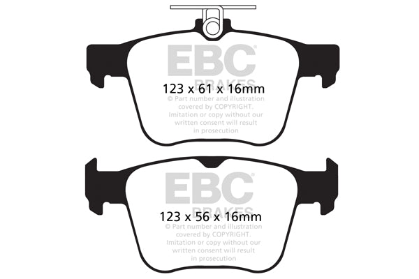 EBC Brakes Bundle – Rear 310mm BSD Discs with Bluestuff Pads – PD19KR627