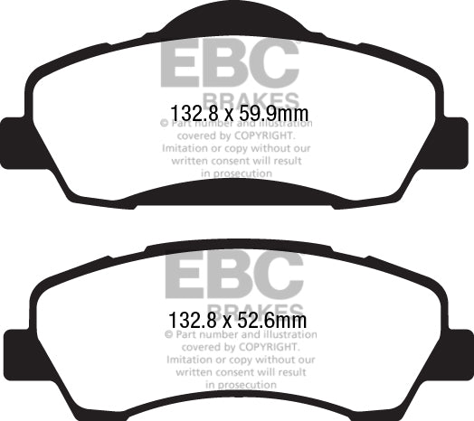 EBC Brakes Ultimax OE Replacement Brake Pad Set – DPX2177