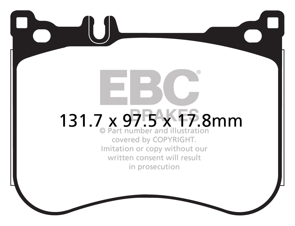 EBC Brakes Yellowstuff 4000 Series Street – DP42178R