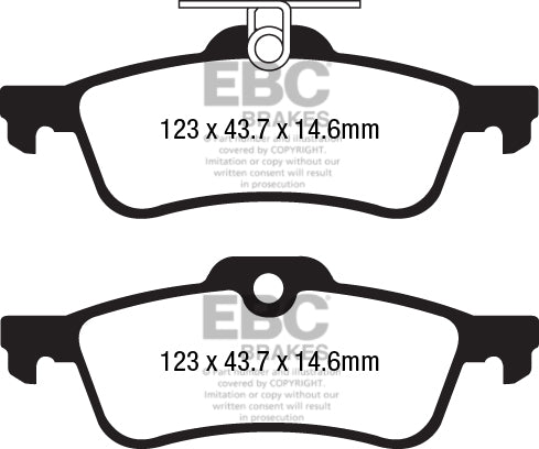 EBC Brakes Ultimax OE Replacement Brake Pad Set – DPX2181