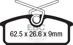 EBC Brakes Ultimax OE Replacement Brake Pad Set – DPX2183