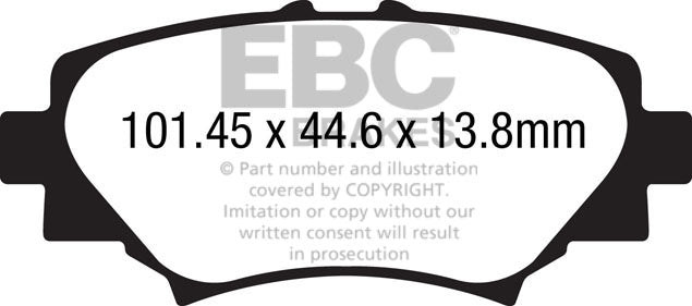 EBC Brakes Ultimax OE Replacement Brake Pad Set – DPX2186