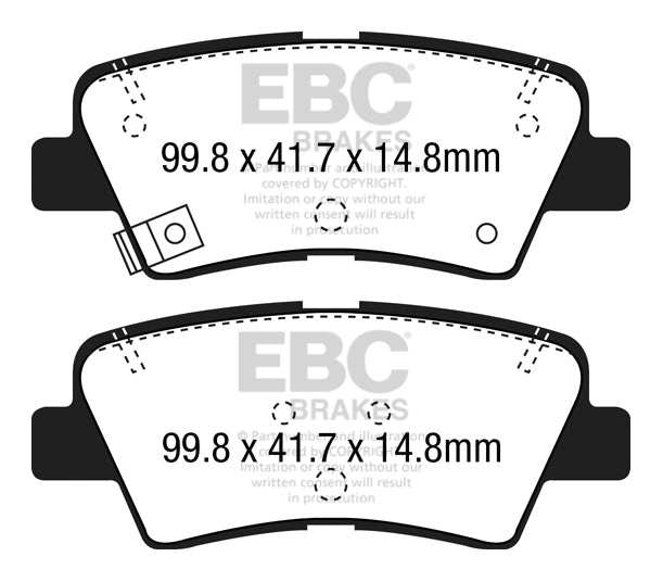 EBC Brakes Greenstuff 2000 Series Sport Brake Pad Set DP22188 - Performance HQ - United Kingdom